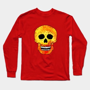 ORANGE Skull Long Sleeve T-Shirt